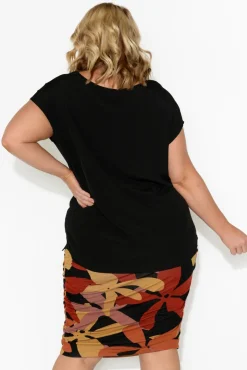 Sleeved Tops<Slate the Label Essi Black Shell Top