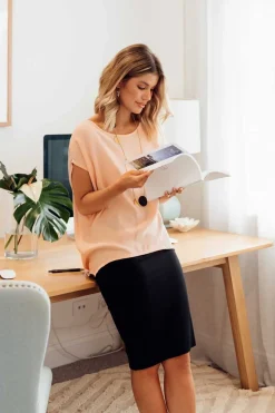 Sleeved Tops<Slate the Label Essi Musk Shell Top