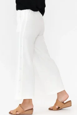 Pants<Hammock u0026 Vine Estelle White Wide Leg Pant