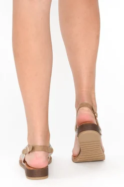 Flat Sandals<Laguna Quays Fawa Taupe Raffia Sandal