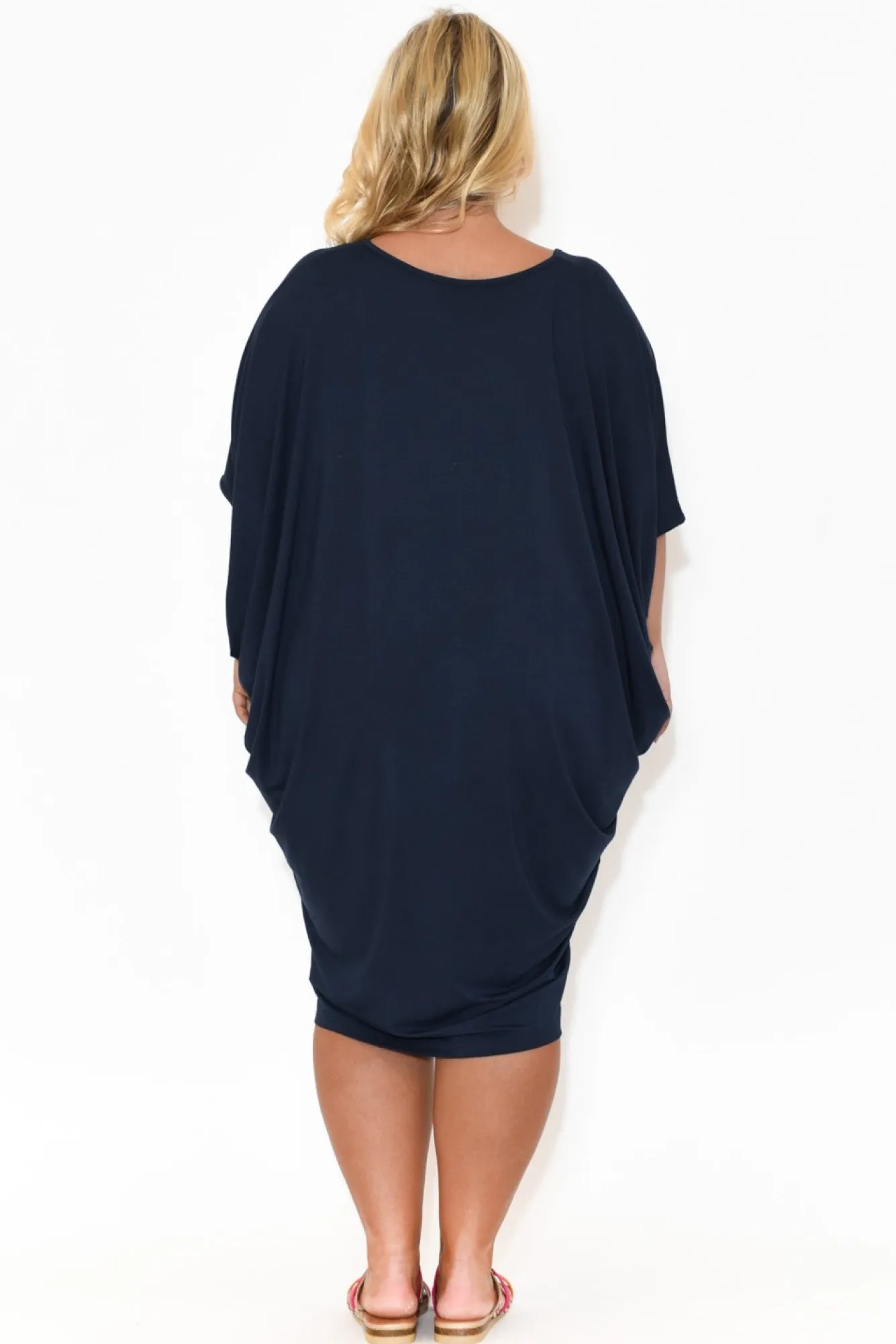 Bamboo Dresses<PQ Freya Navy Bamboo Batwing Dress