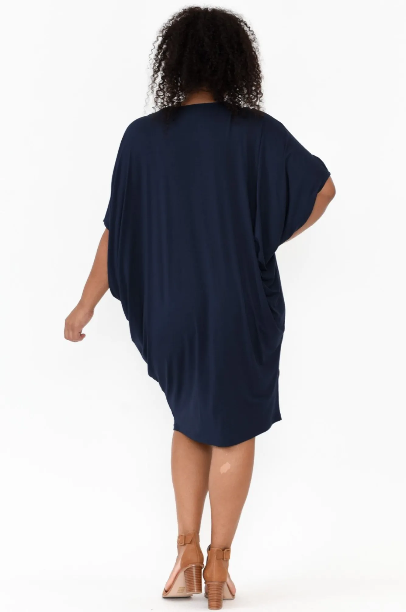 Bamboo Dresses<PQ Freya Navy Bamboo Batwing Dress