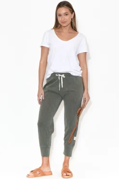 Pants<Elm Fundamental Brunch Khaki Cotton Pant