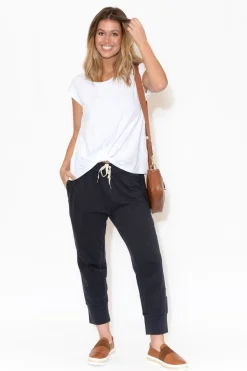 Pants<Elm Fundamental Brunch Navy Cotton Pant