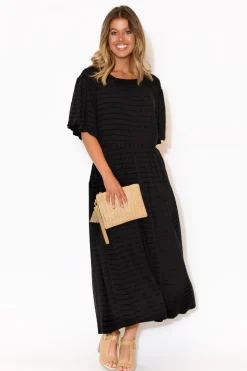 Maxi Dresses<Fate Becker Funtime Black Cotton Maxi Dress