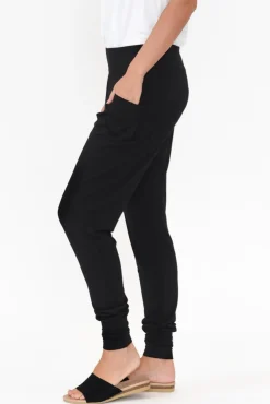 Pants<Lou Lou Gaga Black Bamboo Sweat Pant