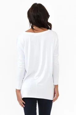 Sleeved Tops<Betty Basics Geneva White Oversized Top