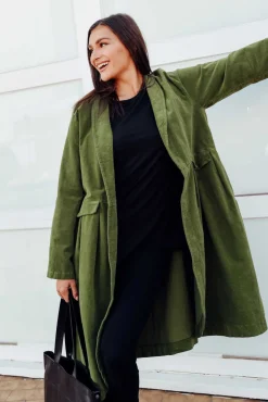 Jackets<Frederic Genevieve Emerald Velvet Coat