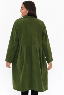 Jackets<Frederic Genevieve Emerald Velvet Coat