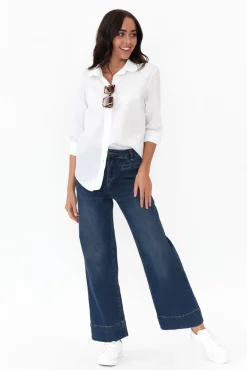 Jeans<Threadz Georgia Blue Cotton Jean