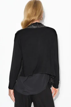 Cardigans<Wednesday Lulu Gina Black Sequin Jacket