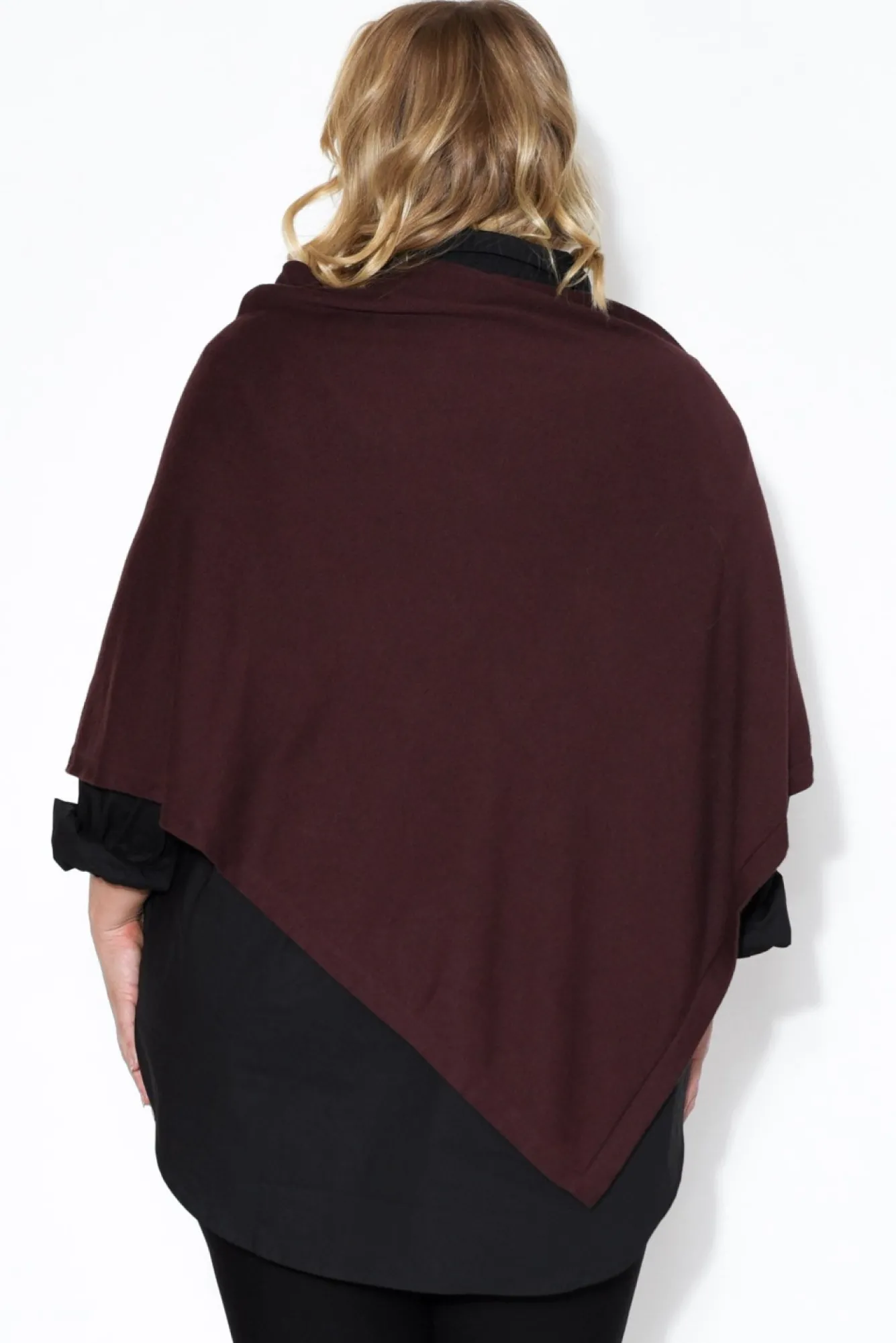 Ponchos<Tirelli Gisele Brown Button Up Poncho