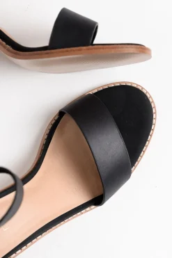 Heeled Sandals<Nude Shoes Grady Black Leather High Heel