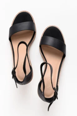 Heeled Sandals<Nude Shoes Grady Black Leather High Heel