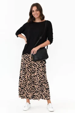 Pants<Willow Tree Grant Brown Abstract Wide Leg Pant