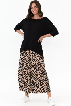 Pants<Willow Tree Grant Brown Abstract Wide Leg Pant