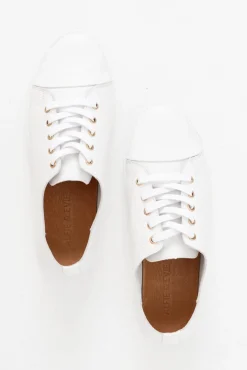 White Sneakers<Alfie and Evie Greenie White Leather Sneaker