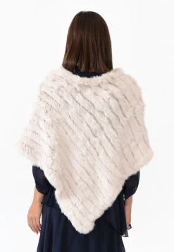 Ponchos<365 Days Greer Cream Fur Poncho