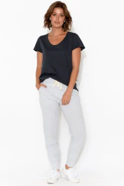 Pants<Elm Grey Marle Wash Out Lounge Pant