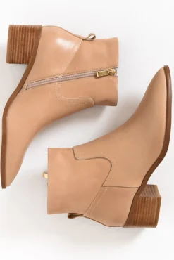 Boots<Nude Shoes Haven Nude Leather Ankle Boot