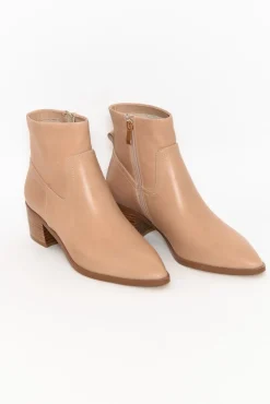 Boots<Nude Shoes Haven Nude Leather Ankle Boot