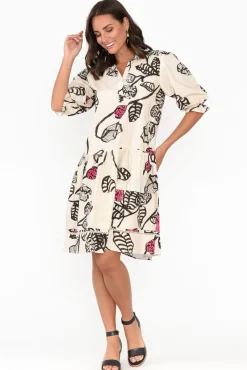 Cotton Dresses<Maude Vivante Hayes Desert Rose Cotton Poplin Dress