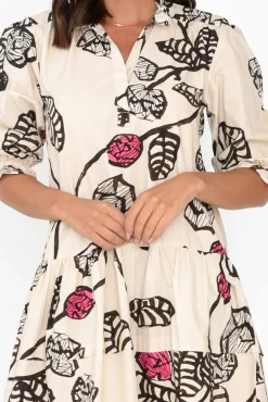 Cotton Dresses<Maude Vivante Hayes Desert Rose Cotton Poplin Dress