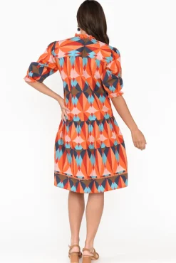 Cotton Dresses<Maude Vivante Hayes Kaleidoscope Cotton Poplin Dress