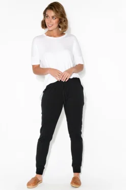 Pants<Betty Basics Heidi Black Cuffed Jogger Pant