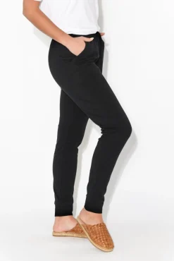 Pants<Betty Basics Heidi Black Cuffed Jogger Pant