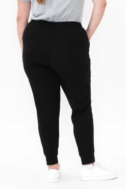 Pants<Betty Basics Heidi Black Cuffed Jogger Pant