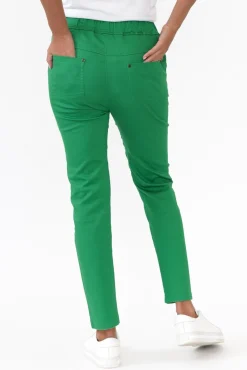 Pants<Cali and Co Hoffman Green Cotton Pant