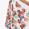 Scarves<Zoda Ilene Red Satin Floral Square Scarf