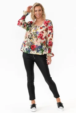 Pants<Indigo Designs Jacinta Black Wet Look Stretch Pant