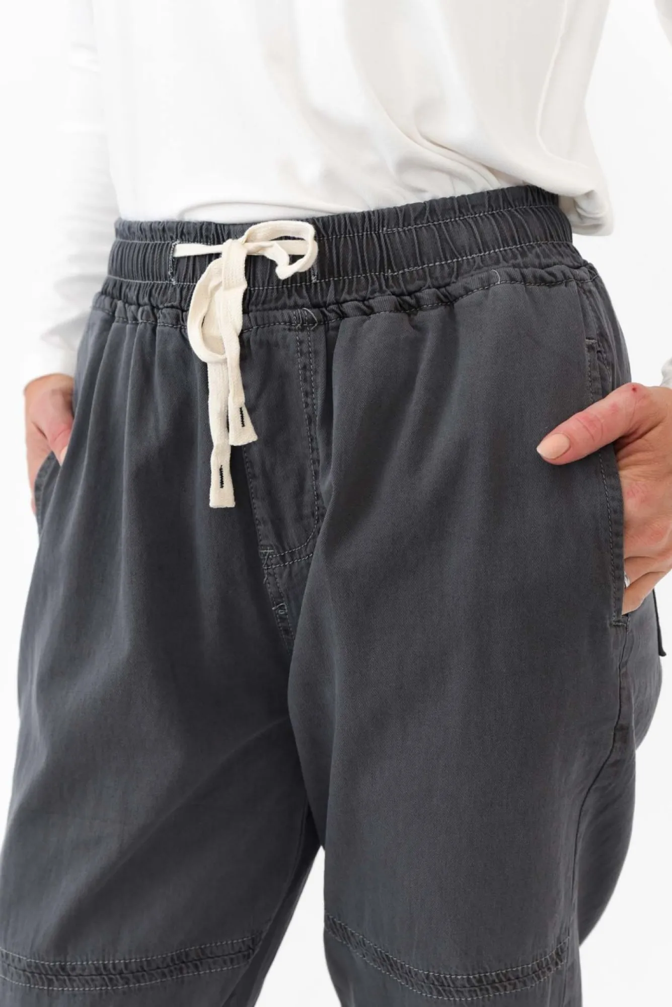 Pants<Willow Tree Johnston Charcoal Drawstring Pant