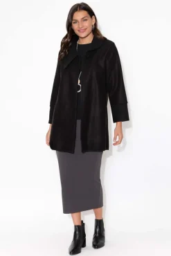 Sleeved Tops<Lou Lou Jones Black Bamboo Long Sleeve Tee