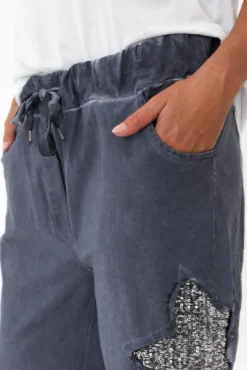 Pants<Donna Donna Juanita Blue Star Stretch Pant