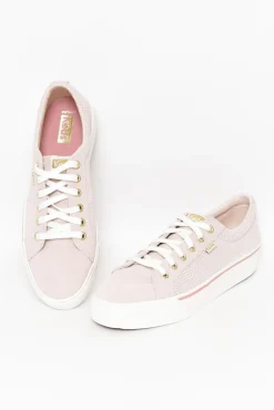 Leather Sneakers<Keds Jump Kick Pink Suede Sneaker