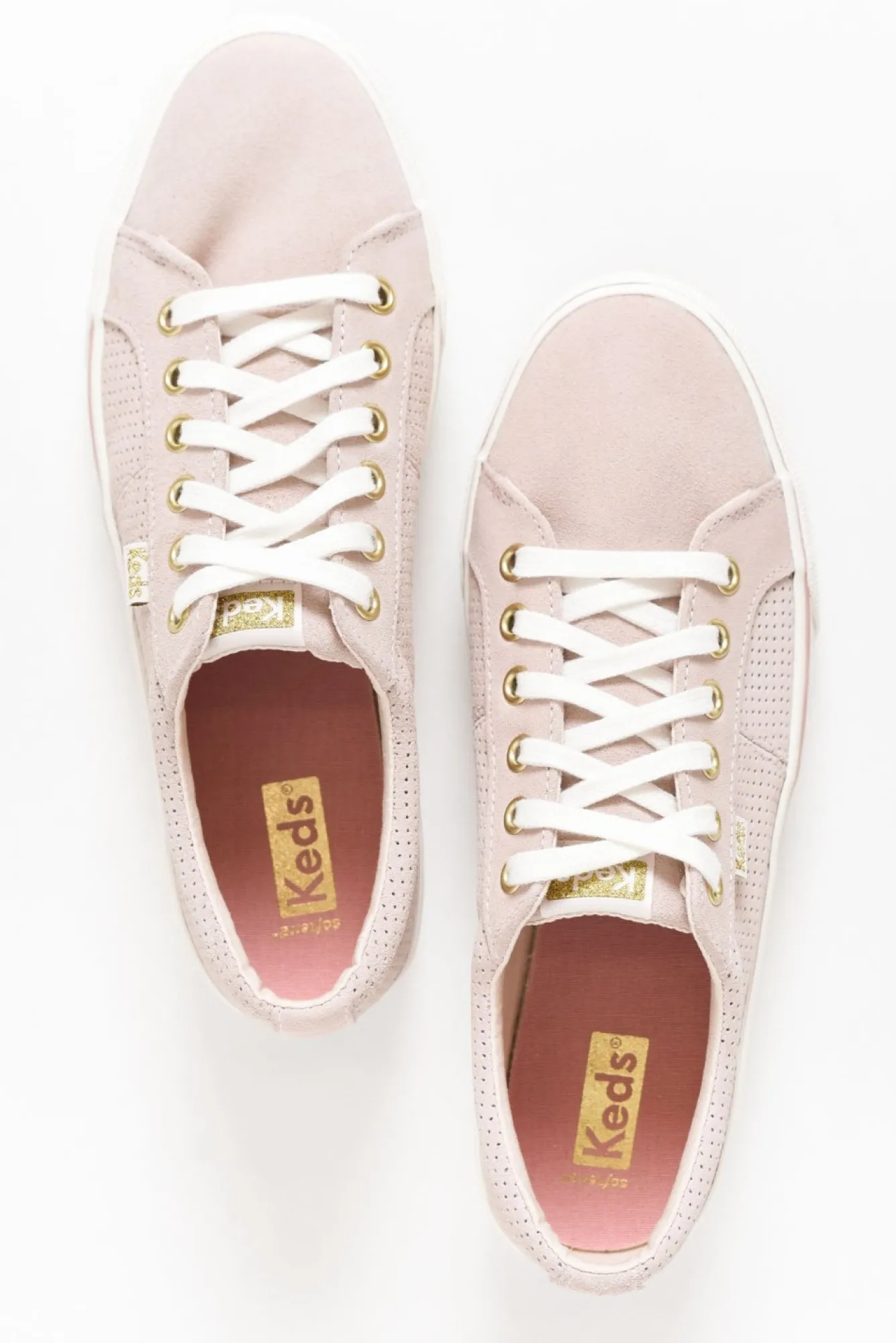 Leather Sneakers<Keds Jump Kick Pink Suede Sneaker