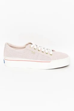 Leather Sneakers<Keds Jump Kick Pink Suede Sneaker