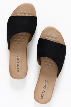 Slides<Laguna Quays Kaia Black Asymmetrical Slide