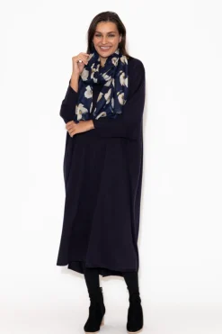 Cotton Dresses<Tirelli Kaitlin Navy Oversized Knit Dress