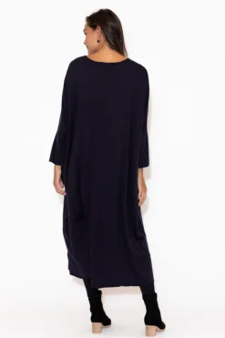 Cotton Dresses<Tirelli Kaitlin Navy Oversized Knit Dress
