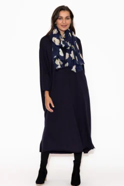 Cotton Dresses<Tirelli Kaitlin Navy Oversized Knit Dress