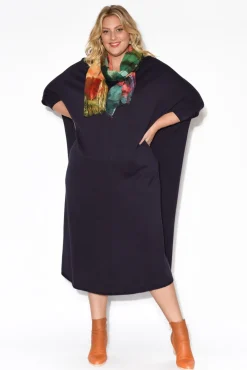 Cotton Dresses<Tirelli Kaitlin Navy Oversized Knit Dress