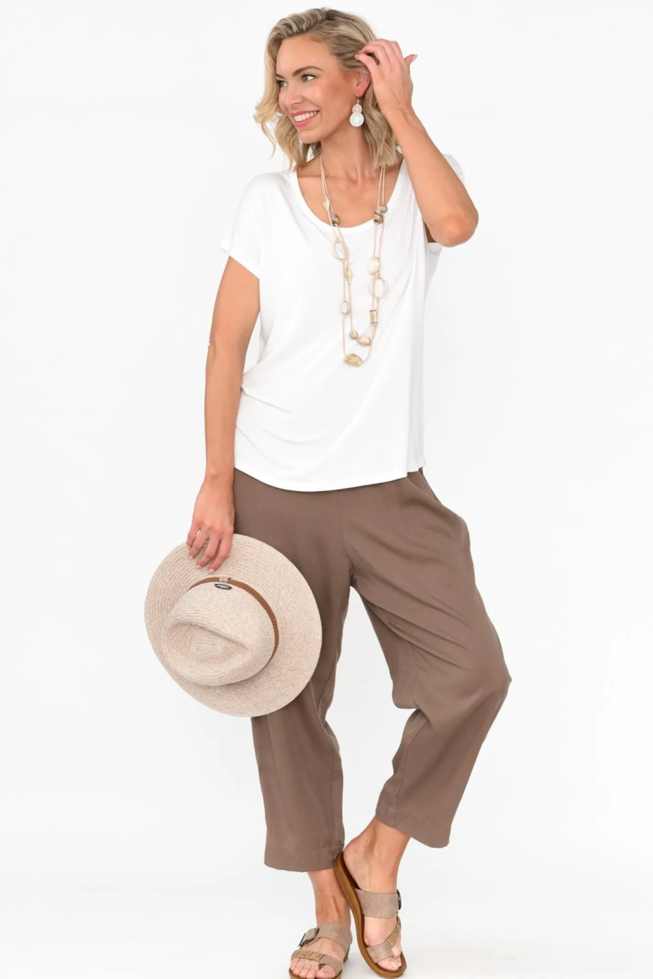 Pants<Tirelli Kanni Chocolate Lyocell Jogger Pant