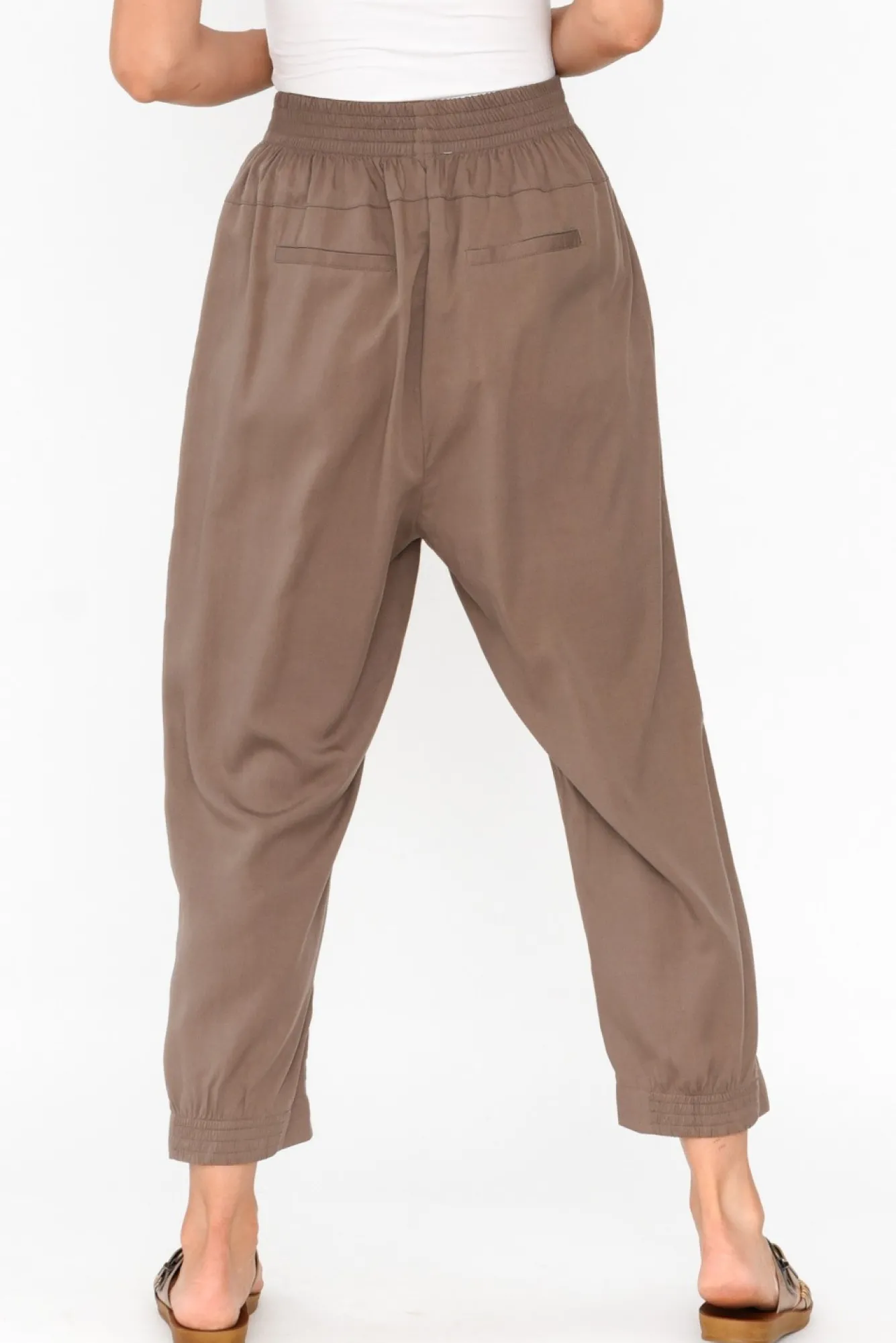 Pants<Tirelli Kanni Chocolate Lyocell Jogger Pant