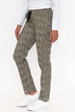 Pants<Cali and Co Kent Natural Leopard Pant