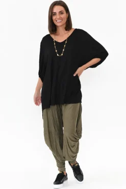 Pants<Cotton Village Khaki Crinkle Cotton Cloud Pant