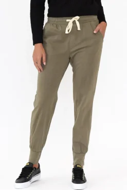 Pants<Elm Khaki Wash Out Lounge Pant